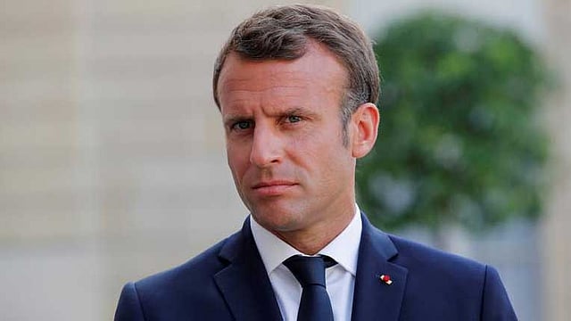 ফরাসি প্রেসিডেন্ট এমানুয়েল মাখোঁ। ছবি: রয়টার্স