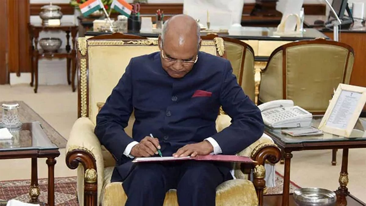 ভারতীয় রাষ্ট্রপতি রামনাথ কোবিন্দ। ছবি: এনডিটিভি