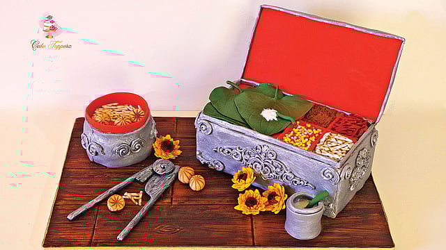 তাসনুতা আলমের কেকে বাংলাদেশের পান–সুপারি।  ছবি: সংগৃহীত