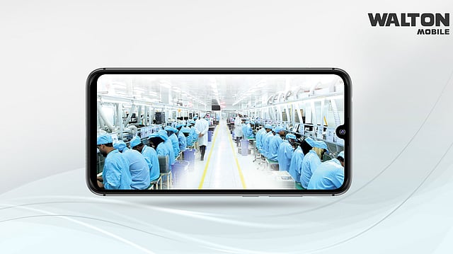 ওয়ালটন স্মার্টফোন। ছবি: ওয়ালটনের সৌজন্যে