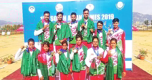 ১৩তম দক্ষিণ এশিয়ান গেমস আর্চারিতে ১০ সোনার সব কটি জিতেছে বাংলাদেশ আর্চারি দল