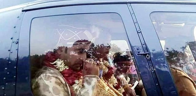 বরের নাম নাসিরউদ্দিন মির্জা। তিনি বাগমারা উত্তর ইউনিয়ন ছাত্রলীগের সভাপতি। ছবি : সংগৃহীত
