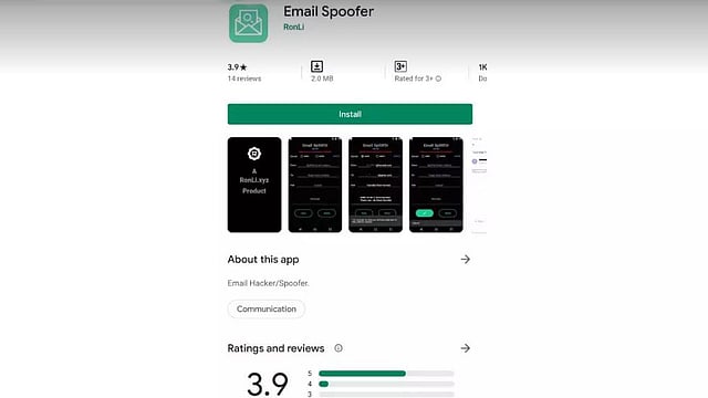 ভারতের ব্যাঙ্গালুরুভিত্তিক অ্যাপ নির্মাতা রুপেশ ভান্ডারির তৈরি ‘ইমেইল স্পুফার’ অ্যাপটি প্রতারণার কাজে ব্যবহার হওয়ার অভিযোগ রয়েছে। ছবি: গ্যাজেটসনাউয়ের সৌজন্যে