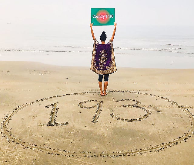 লক্ষ্য ছিল ১৯৩ দেশ ঘোরার। বাবার দেশে সেই লক্ষ্য ছুঁেলন মেলিসা।  ২ জানুয়ারি, কক্সবাজার