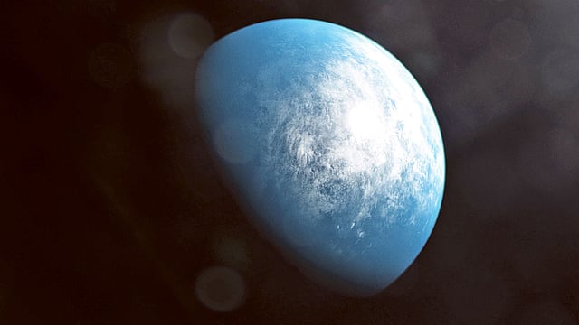 শিল্পীর চোখে টিওআই৭০০ডি গ্রহ।  ছবি: এএফপি