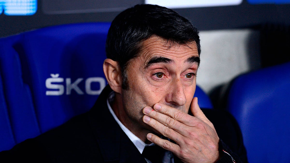 বার্সা কোচ আর্নেস্তো ভালভার্দে। ছবি: এএফপি