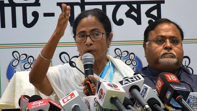 পশ্চিমবঙ্গের মুখ্যমন্ত্রী মমতা বন্দ্যোপাধ্যায়। ছবি: ভাস্কর মুখার্জি
