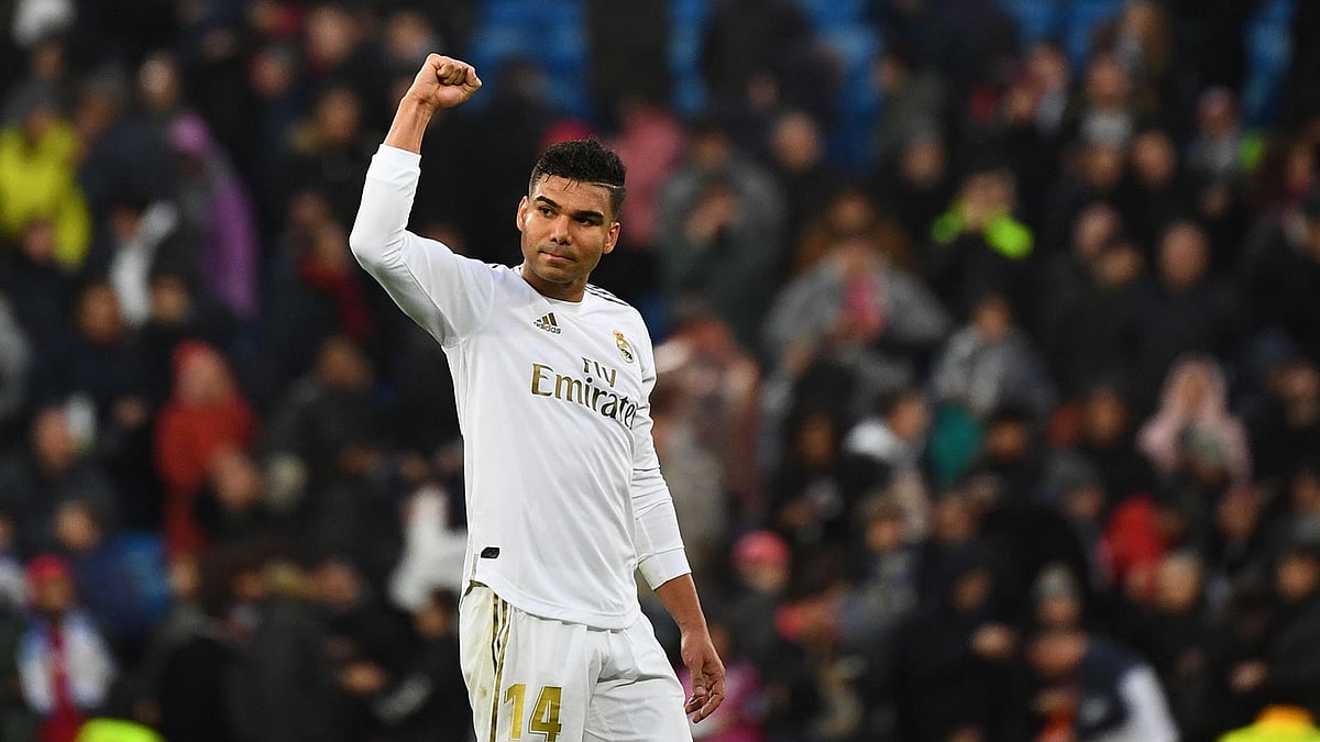 কাসেমিরোই জেতালেন রিয়ালকে। ছবি: এএফপি