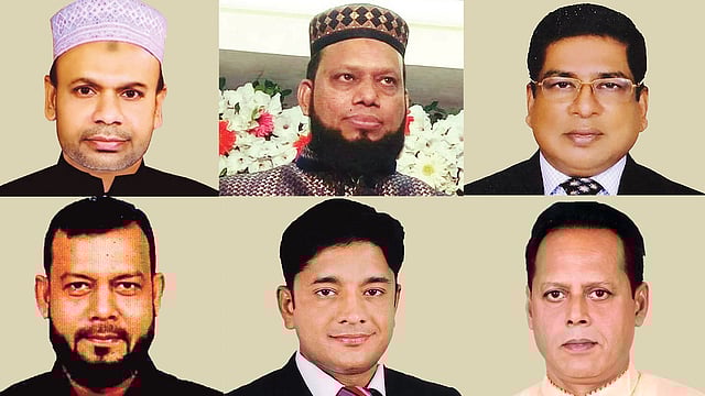 মোহাম্মদ সালেহিন, আনোয়ার পারভেজ, শহিদুল ইসলাম,  জাহাঙ্গীর আলম, মোহাম্মদ হাসান, মোহাম্মদ ইলিয়াস