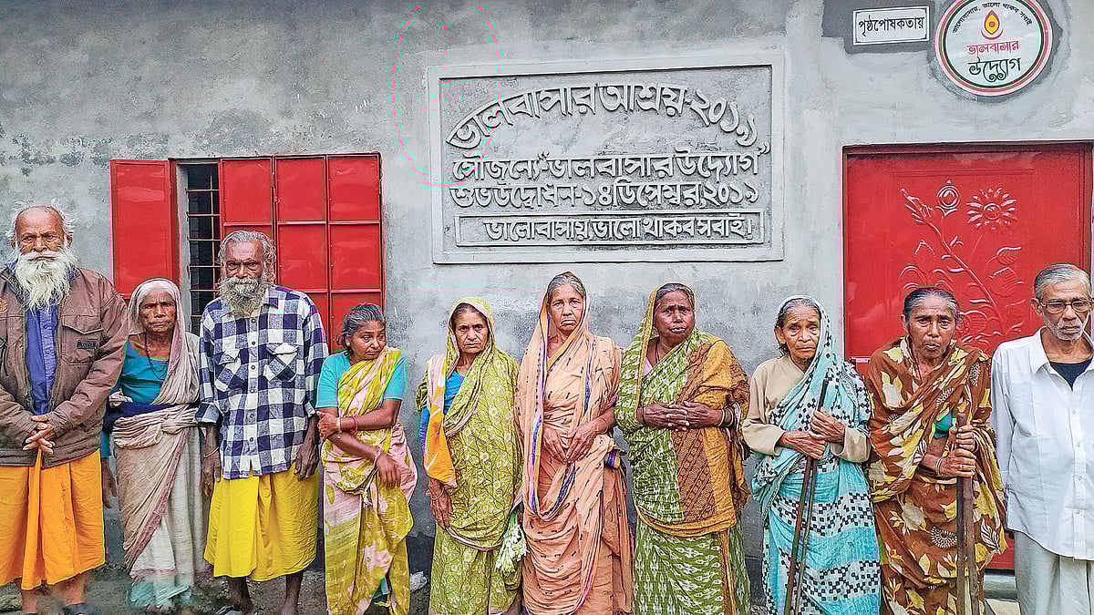 অসহায় মানুষদের জন্যই ভালোবাসার উদ্যোগের তৈরি ঘর। ছবি: সংগৃহীত