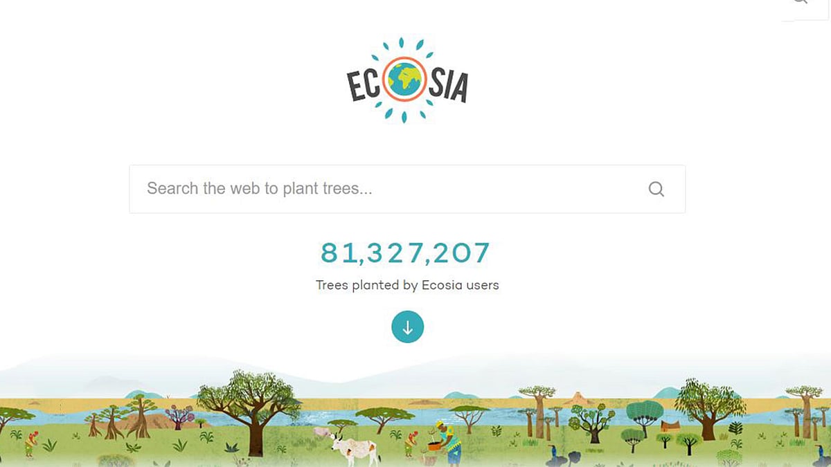 ইকোশিয়ায় ৪৫ বার কোনো কিছু সার্চ করলে আপনার নামে রোপণ করা হবে একটি গাছ।