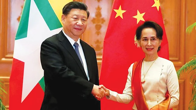 রোহিঙ্গা সমস্যা সত্ত্বেও চীন ও মিয়ানমার একসঙ্গে চলবে।  ছবি: এএফপি