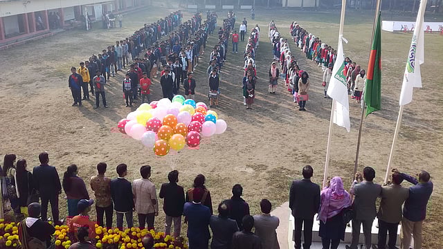 ময়মনসিংহে ডাচ বাংলা ব্যাংক-প্রথম আলো ফিজিক্স অলিম্পিয়াডের উদ্বোধন হয়েছে। ছবি: জগলুল পাশা