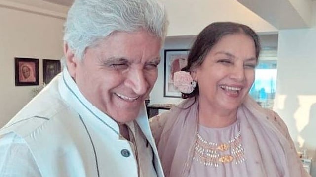 শাবানা আজমি ও জাভেদ আখতার। ছবি: ইনস্টাগ্রাম