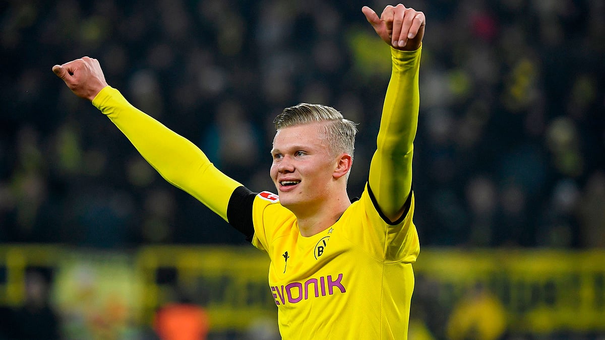 হ্যাটট্রিকের এবার জোড়া গোল করেছেন হরলান্ড। ছবি : এএফপি