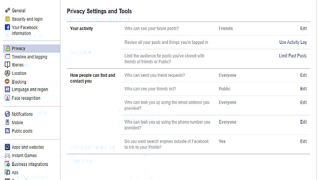 প্রাইভেসি সেটিংস থেকে বন্ধুত্বের অনুরোধ নিয়ন্ত্রণ করা যায়। ছবি: ফেসবুকের সৌজন্যে