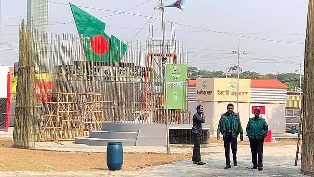 মেলার বিন্যাসে নান্দনিকতার ছাপ থাকছে এবার। ছবি: প্রথম আলো