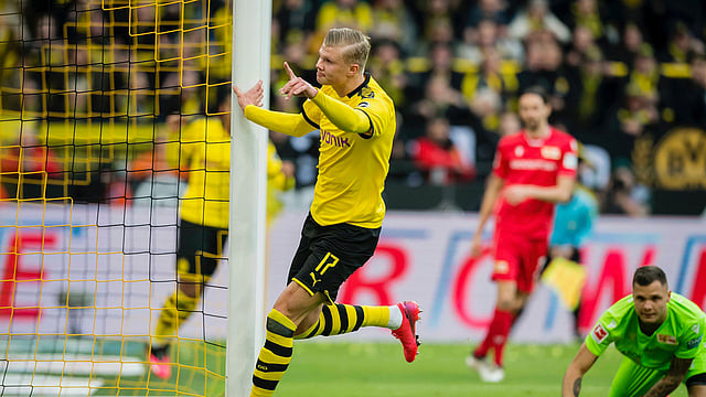 ঈর্ষণীয় ফর্মে আছেন হরলান্ড। ছবি : এএফপি