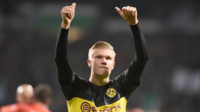 গোলের পর গোল করে যাচ্ছেন হরলান্ড। ছবি : এএফপি