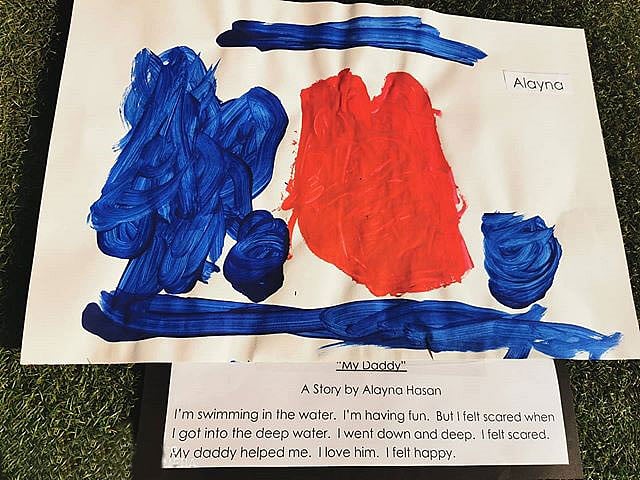 বাবাকে নিয়ে লেখা আলায়নার গল্প ও ছবি। ছবি: সাকিব আল হাসান ইনস্টাগ্রাম