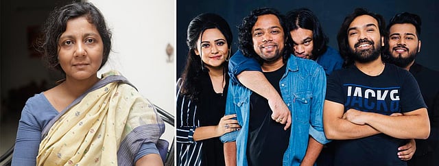 মৌসুমী ভৌমিক ও চিরকুটের সদস্যরা। ছবি: সংগৃহীত