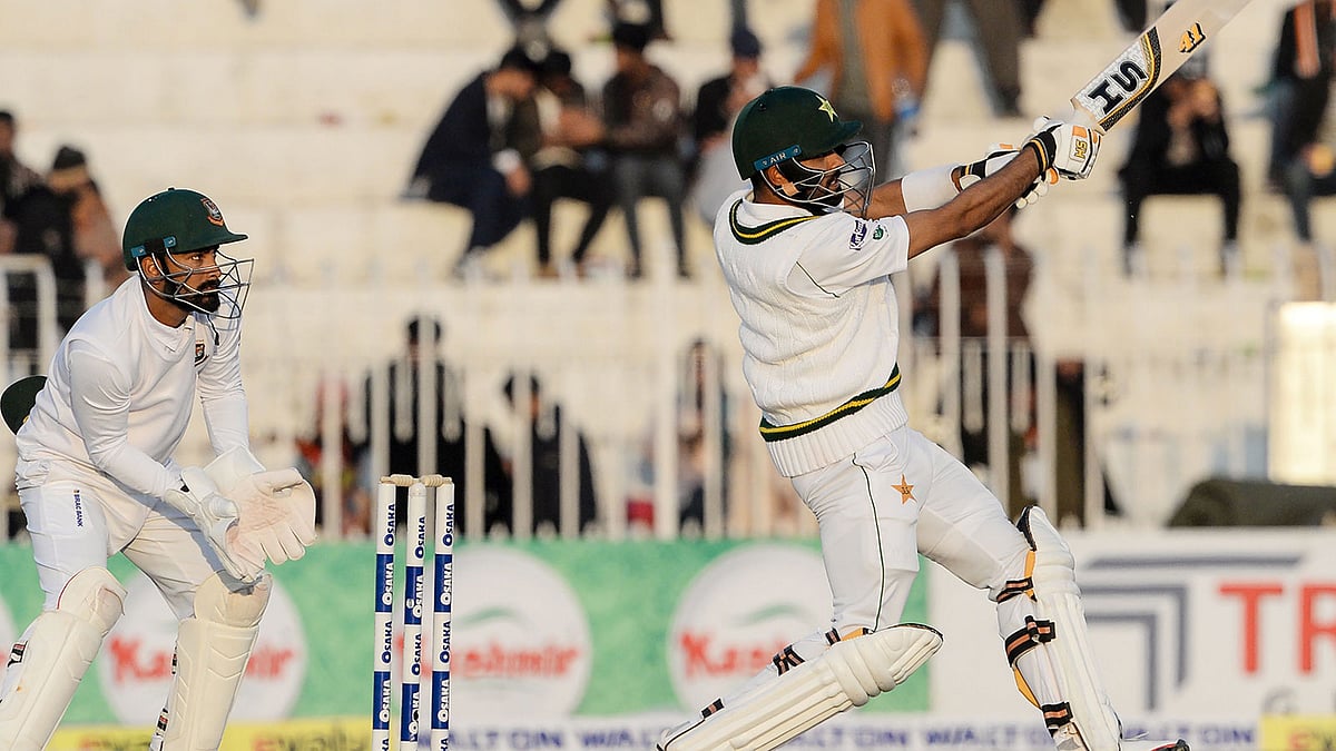 রাওয়ালপিন্ডি টেস্টের তৃতীয় দিনে মাঠে নামবে বাংলাদেশ। ছবি: এএফপি