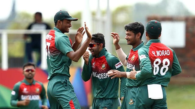 অনূর্ধ্ব-১৯ বিশ্বকাপের ফাইনালে আজ মাঠে নামছে বাংলাদেশ। ছবি: ক্রিকেট ওয়ার্ল্ড কাপ টুইটার পেজ
