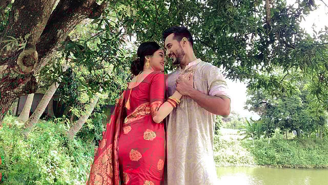 সজল ও পূজা। ছবি: সংগৃহীত