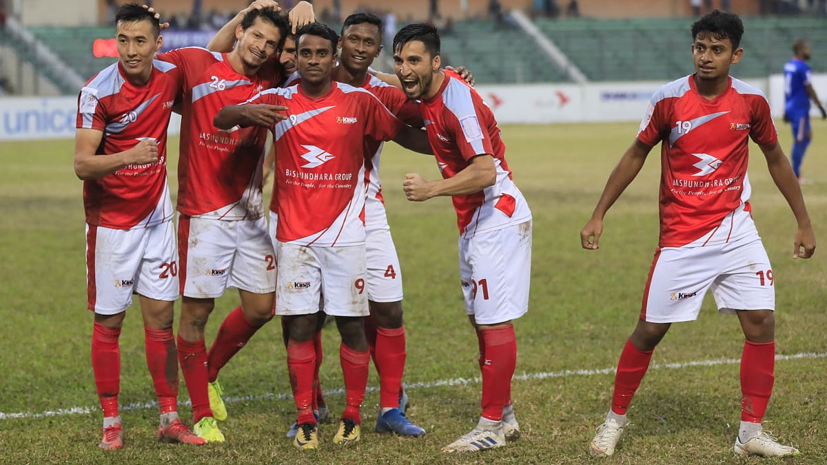 কলিন্দ্রেসের শেষ মুহূর্তের গোল জয়ের হাসি এনে দিয়েছে বসুন্ধরাকে। ফাইল ছবি