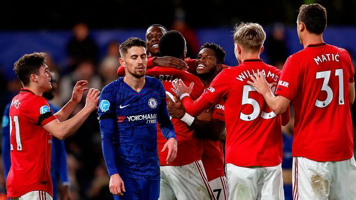 চেলসিকে এ মৌসুমে আরও একবার হারাল ইউনাইটেড। ছবি: এএফপি