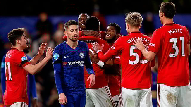 চেলসিকে এ মৌসুমে আরও একবার হারাল ইউনাইটেড। ছবি: এএফপি