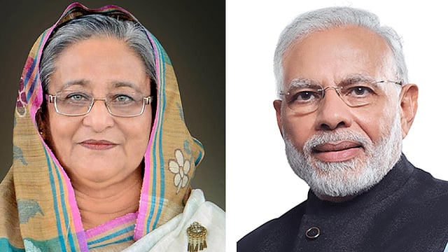 বাংলাদেশের প্রধানমন্ত্রী শেখ হাসিনা ও ভারতের প্রধানমন্ত্রী নরেন্দ্র মোদি। ফাইল ছবি