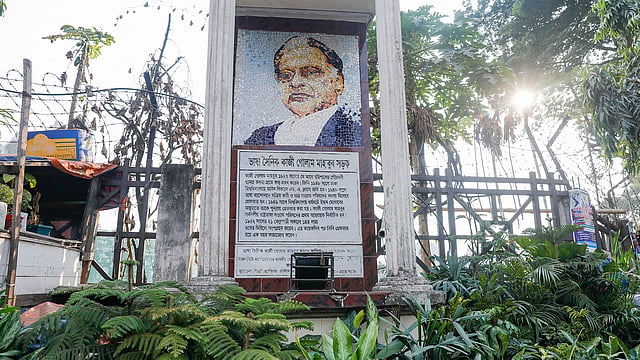 ভাষাসৈনিক গাজী গোলাম মাহবুবের ম্যুরাল ঘিরে নার্সারি।