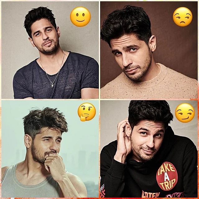 ইমোর পোজে ছবি তুলেছেন সিদ্ধার্থ।