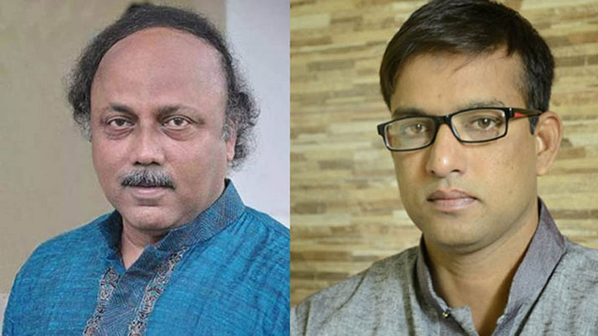 এ এইচ এম খায়রুজ্জামান লিটন ও ডাবলু সরকার। ফাইল ছবি