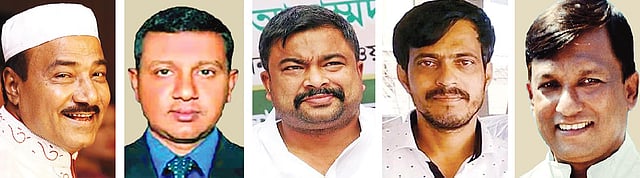 সাবের আহম্মদ, এসরারুল হক, দিদারুল আলম, নূর মোস্তফা, জহুরুল হক