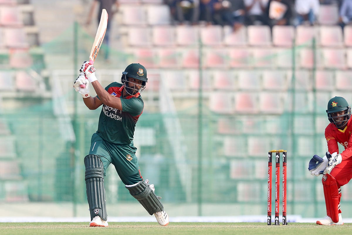 তামিম ইকবাল। কাল জিম্বাবুয়ের বিপক্ষে। ছবি: প্রথম আলো