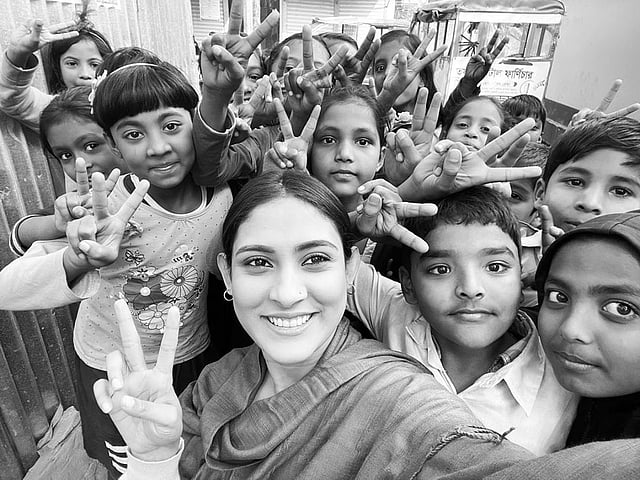 নাটকের শুটিংয়ে মেহজাবিন। ছবি: ইনস্টাগ্রাম