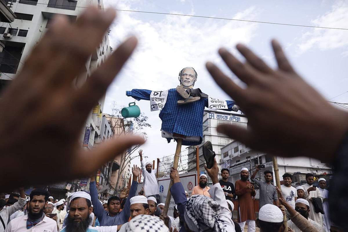 ভারতের প্রধানমন্ত্রী নরেন্দ্র মোদির বাংলাদেশ সফরের প্রতিবাদে কর্মসূচি পালনের ঘোষণা দিয়েছে ওলামায়ে মাশায়েখরা। ছবি: দীপু মালাকার