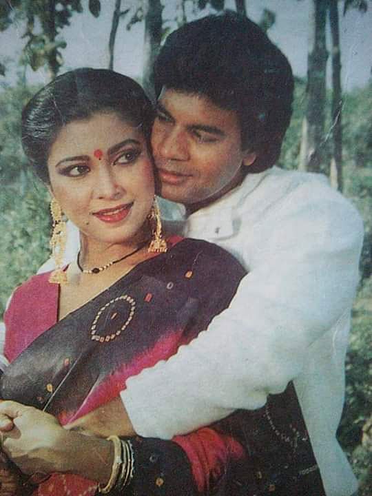 পর্দা সঙ্গী ইলিয়াস কাঞ্চনের সঙ্গে সংসারও পেতেছিলেন দিতি। ছবি: সংগৃহীত