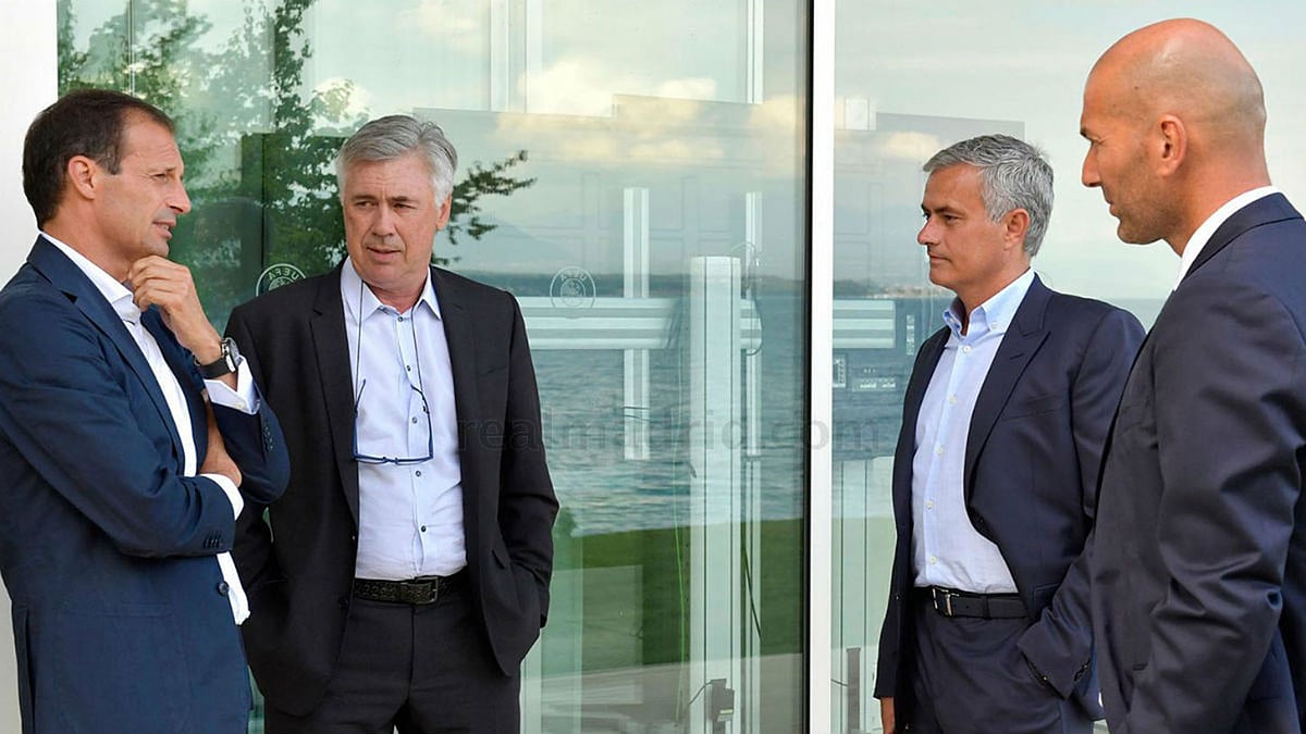 ক্লাবের সাফল্য ব্যর্থতা গড়ে দেওয়া এসব কোচের জন্য টাকা খসাতেও রাজি অনেক ক্লাব। ছবি: রিয়াল মাদ্রিদ