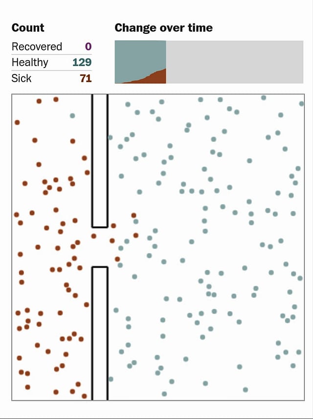 ষাটের দশকে ‘এসিয়ান ফ্লু’ যখন মারাত্মক আকার ধারণ করে, তখন সামাজিক দূরত্বই এ সংক্রমণের হার ৯০ শতাংশ থেকে ৫০ শতাংশে কমিয়ে নিয়ে আসে।