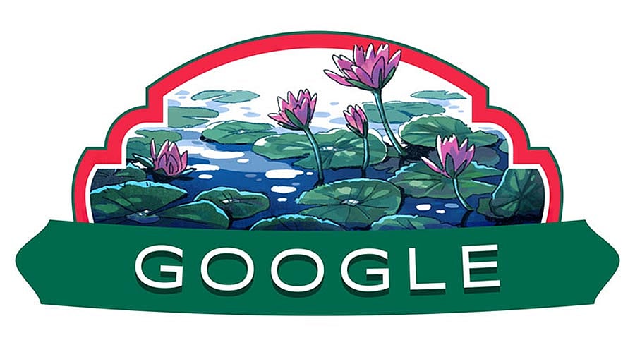 গুগলের স্বাধীনতা দিবস উপলক্ষে তৈরি ডুডল