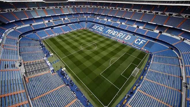 এ স্টেডিয়াম এখন কাজে লাগবে করোনার বিরুদ্ধে যুদ্ধে। ছবি: রিয়াল মাদ্রিদ টুইটার