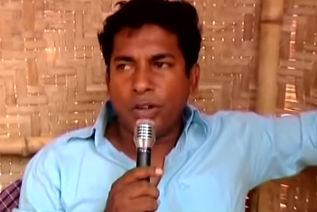 ‘মাইক’ নাটকের দৃশ্যে মোশাররফ করিম। ছবি: সংগৃহীত