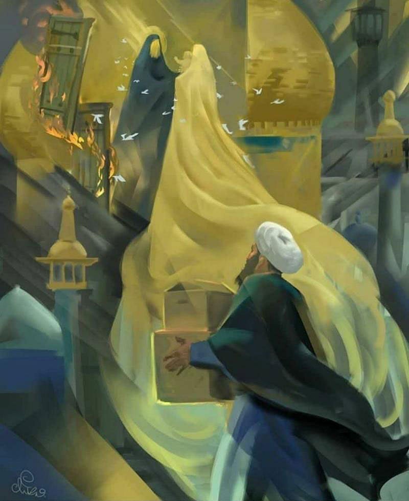 শিল্পীর তুলিতে মুহাম্মদ মাদ্দাহ: স্ত্রী-সন্তান হারিয়েও যিনি করোনায় আক্রান্ত রোগীদের সেবা থেকে নিজেকে গুটিয়ে নেননি। ছবি: সংগৃহীত