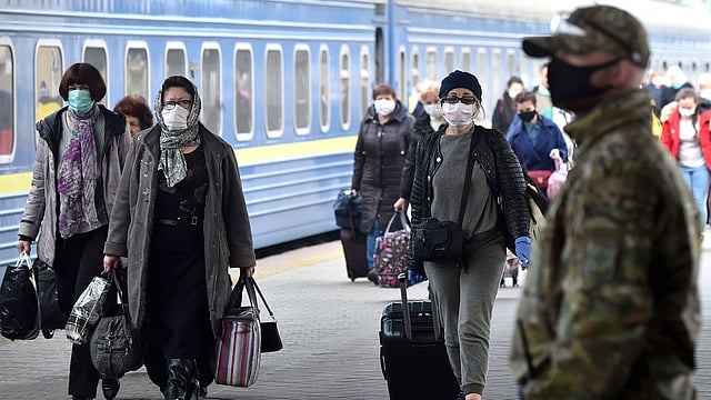 ইউক্রেনেও ছড়িয়ে পড়েছে করোনা। ছবি: এএফপি