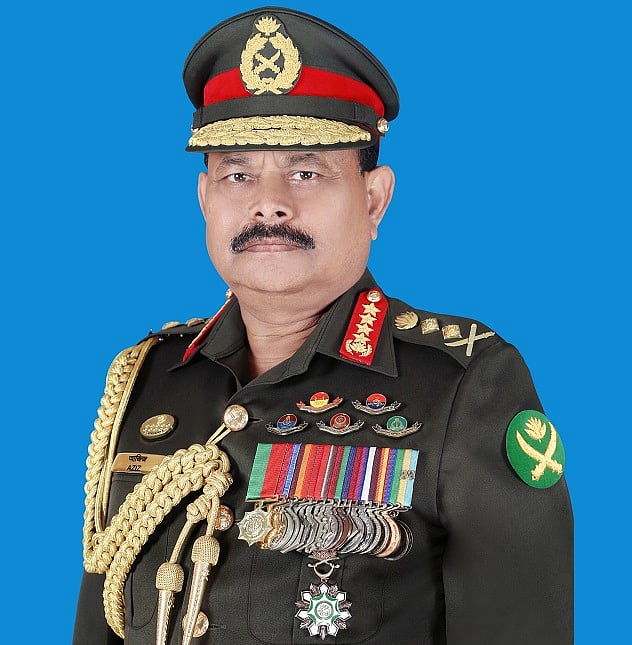সেনাবাহিনীর প্রধান জেনারেল আজিজ আহমেদ। ছবি: বাংলাদেশ আর্মি ওয়েবসাইট