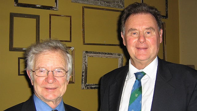 ডাকওয়ার্থ-লুইস পদ্ধতির জনক ফ্র্যাঙ্ক ডাকওয়ার্থ (বাঁয়ে) ও টনি লুইস। ফাইল ছবি