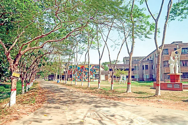 শাহজালাল বিজ্ঞান ও প্রযুক্তি বিশ্ববিদ্যালয়, সিলেট। ছবি: আনিস মাহমুদ